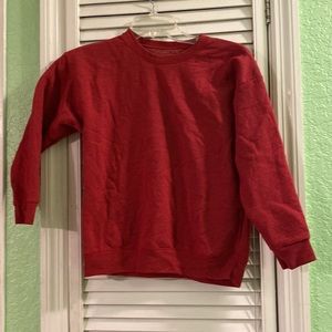 Hanes Kids Boys Red Sweatshirt ComfortBlend Soft Sweats Medium